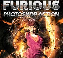 极品PS动作－狂暴火线：Furious Photoshop Action